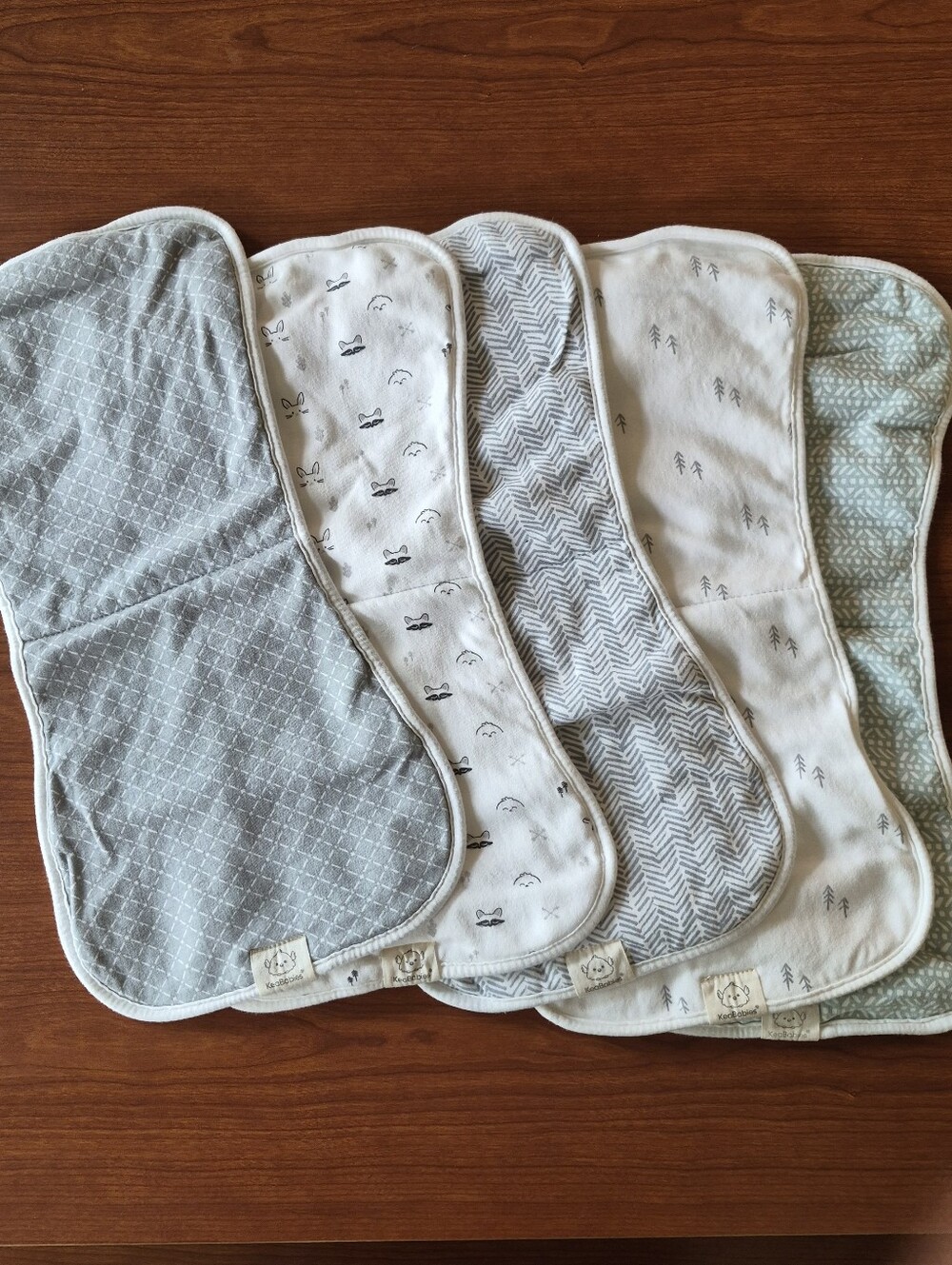 KeaBabies Burp Cloths Baby Gender-Neutral Nordic Absorbent Organic Cotton Large